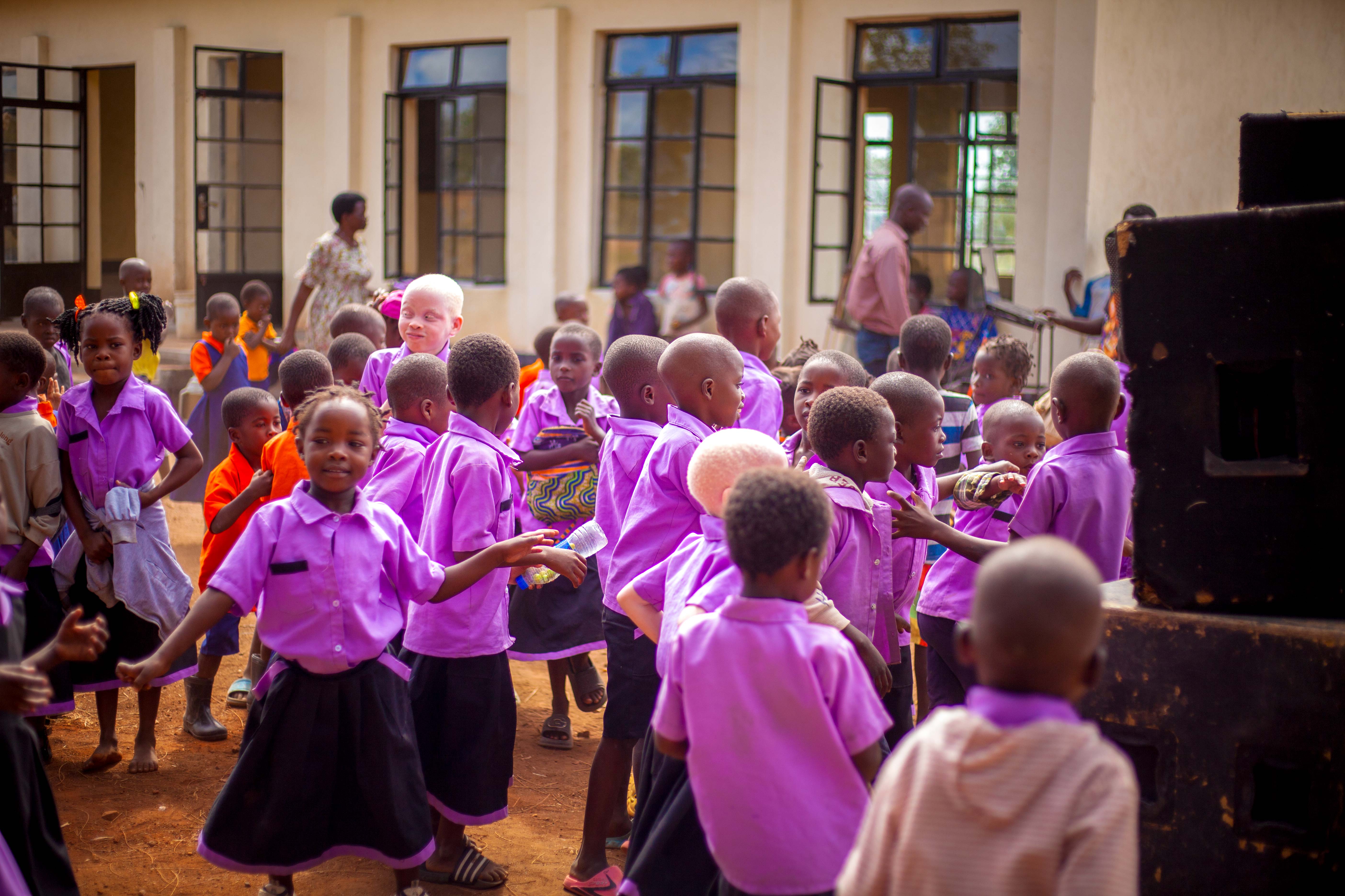 Young children participating in early learning activities