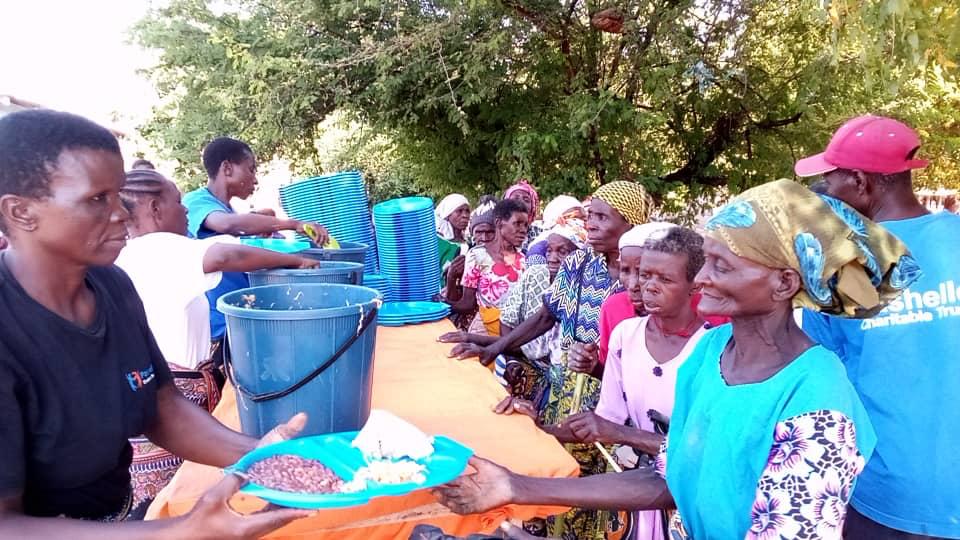 Older community members at a Pashello programme gathering